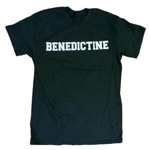 Benedictine Irish Shamrock Forest Green Cotton Tee T-Shirt Men's Size M NEW